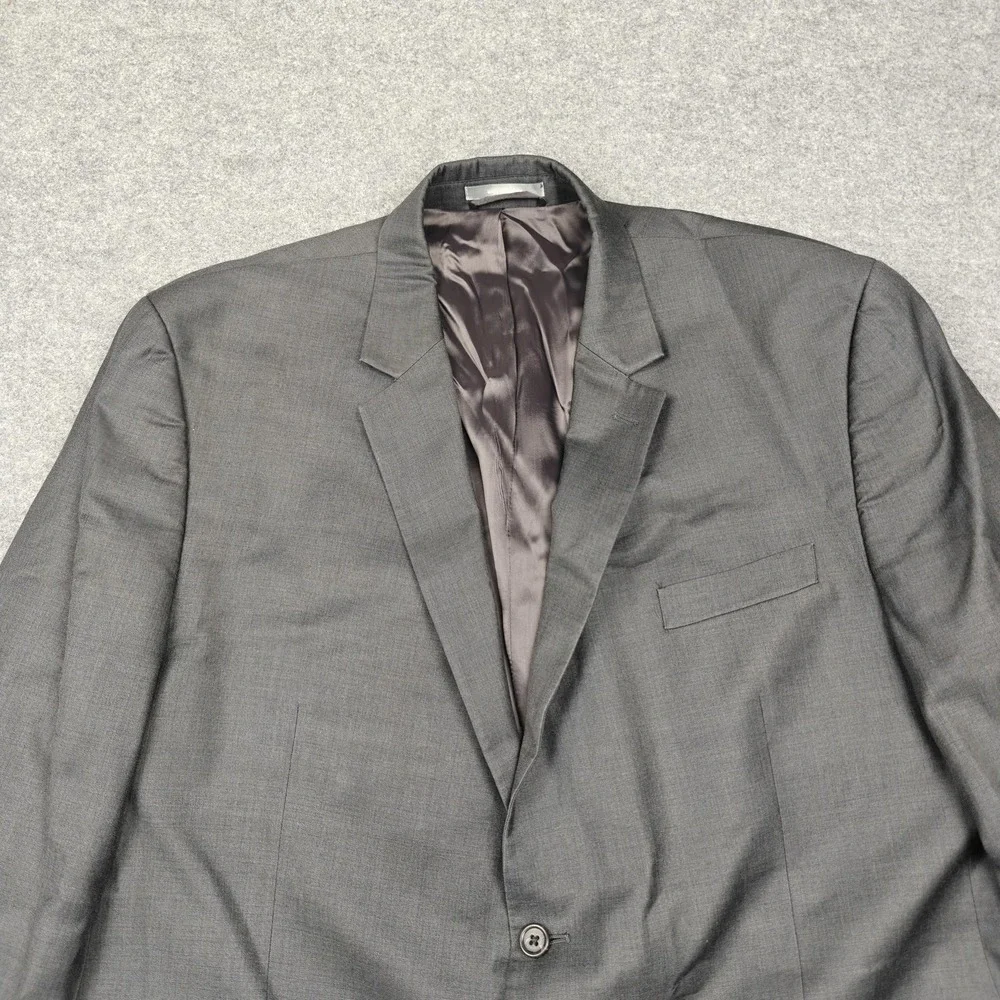 Michael Kors Suit Jacket Mens 50R Gray Polyester Two Button Classic Fit